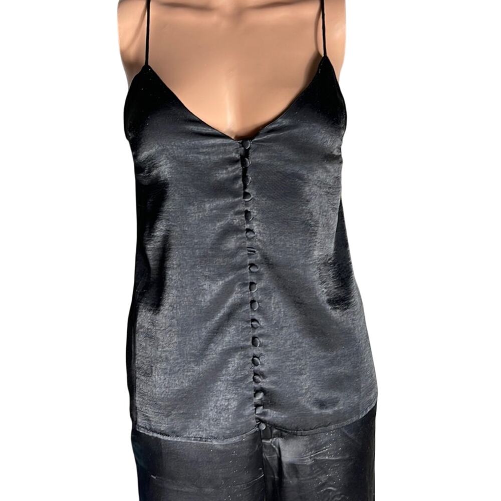 Holiday Cami black silk size Small ECRU